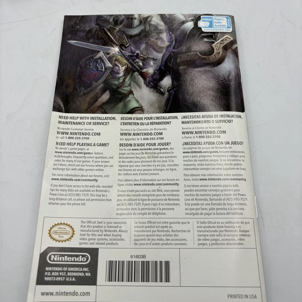 Legend of Zelda Twilight Princess - Nintendo Wii Complete In Box With Manual
